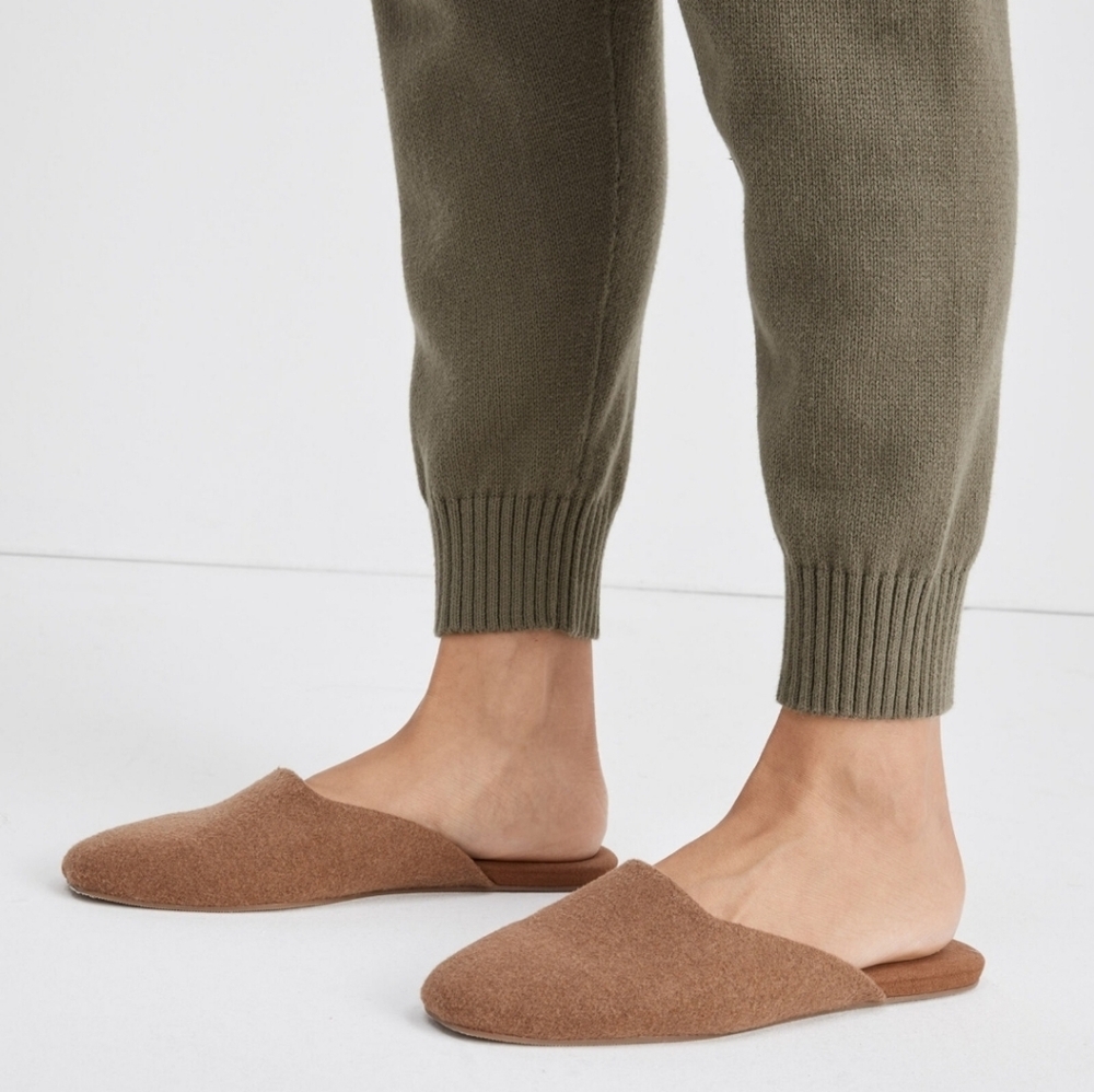 9 Haven Well Within Felted Mule Slides Cognac